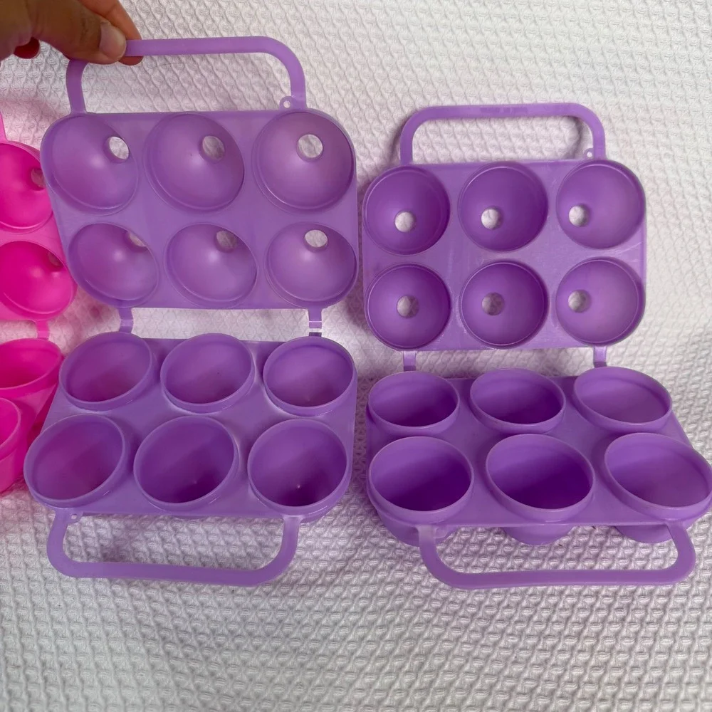Vintage‎ Jell-O Jigglers Egg Molds Set of 4 Pink Purple White Retro 90s Easter
